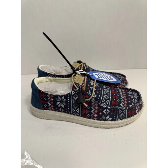 .10010 Hey Dude Slip On Blue, US-9 Womens - Picture 1 of 5
